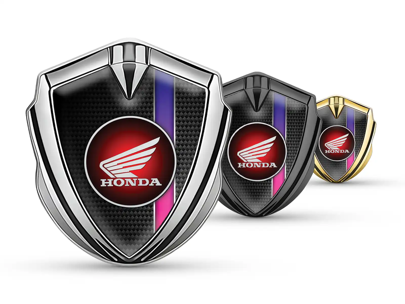 Honda Domed 3D Abzeichen Luxus Design Legierung Domed 3D